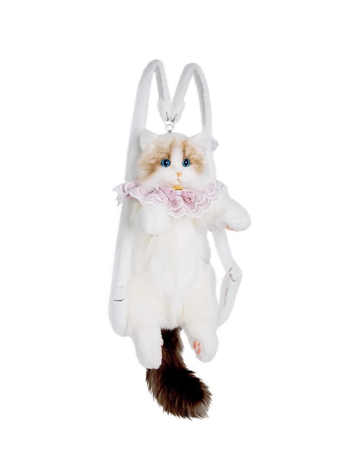 Simulation Ragdoll Cat Backpack Kitten Doll Doll Plush Doll Toy Birthday Gift Female