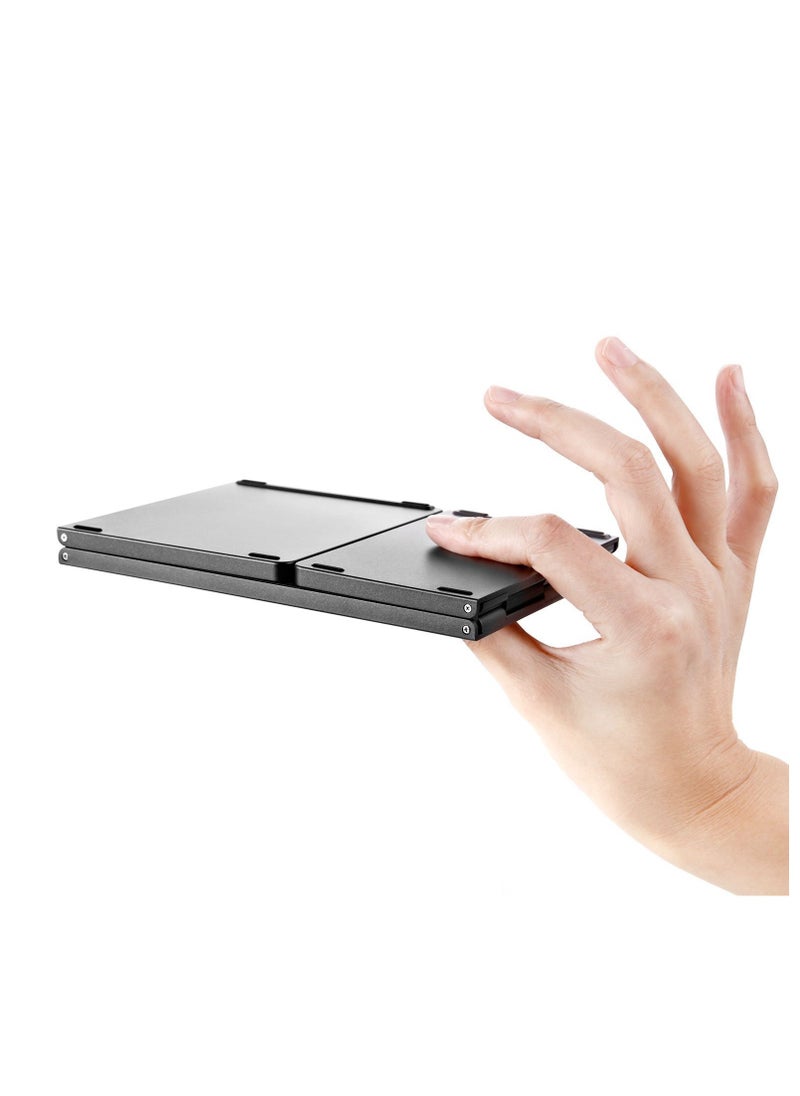 Suitable for iPad and Android, three-fold wireless Bluetooth foldable touchpad keyboard and mouse, cross-border spot goods, keyboard and mouse set