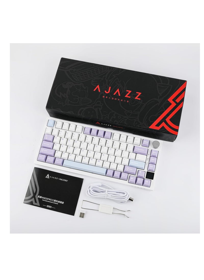 EPOMAKER Ajazz AK820 Pro 75% Gasket-mounted Mechanical Keyboard with TFT Screen