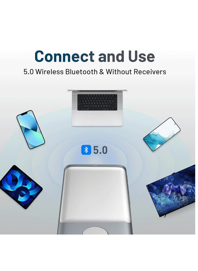 Wireless Bluetooth Presenter Answer with Red Light Presentation Remote Control for Mac, Windows, iPad OS, and Android, Deep Space Gray