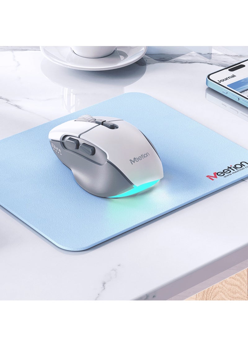 MEETION Wireless Dual-Mode Ergonomic Mouse BTM001 Ergonomic Design 2.4g Bluetooth Dual Mode Multiple Colors Available (BLACK)