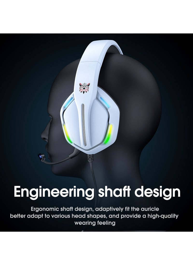 X27 Wired Computer Gaming Headset - High-Quality Gaming Headphones with Noise Cancelling Microphone, Comfortable Design, Adjustable Volume Control, Clear Sound, Compatible with PC, PS4, Xbox, Laptop, and Mobile