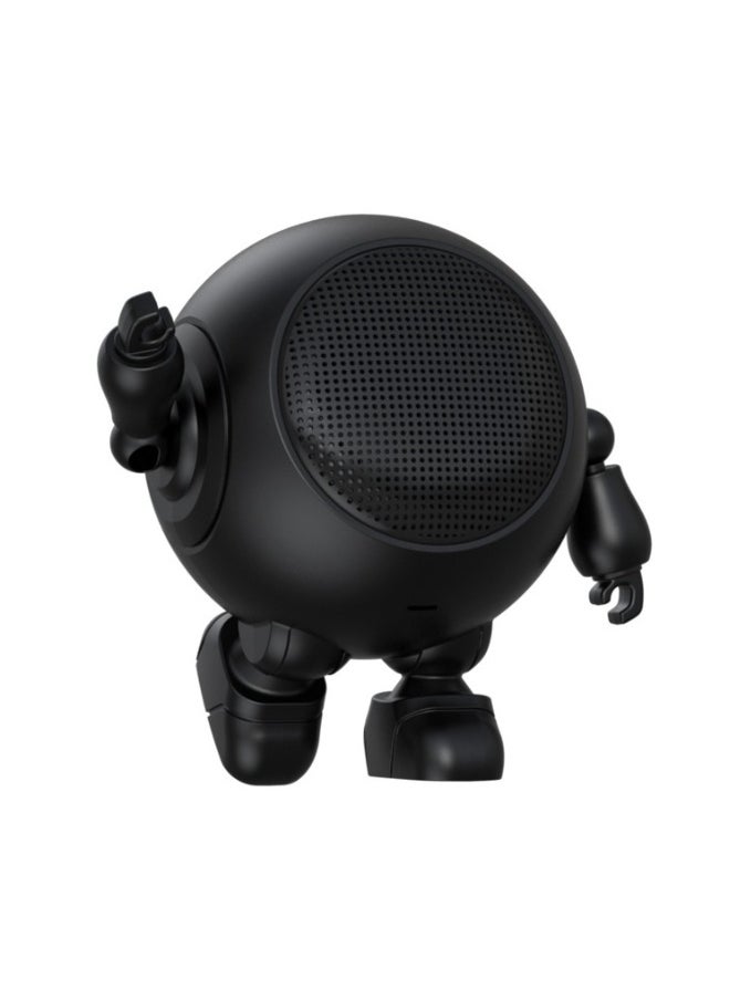 Small black desktop Bluetooth speaker