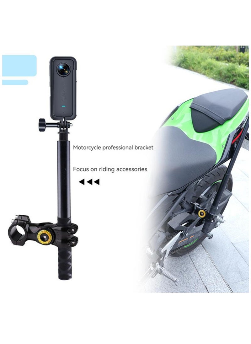 Motorcycle Bicycle Mount Camera Holder Handlebar Bracket Stand Invisible Monopod For Insta360 One X2/x3 Selfie Stick Accessories