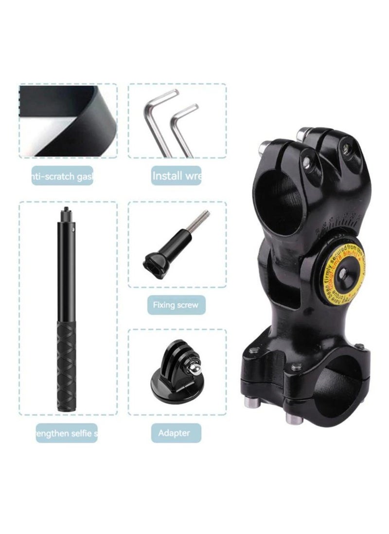 Motorcycle Bicycle Mount Camera Holder Handlebar Bracket Stand Invisible Monopod For Insta360 One X2/x3 Selfie Stick Accessories
