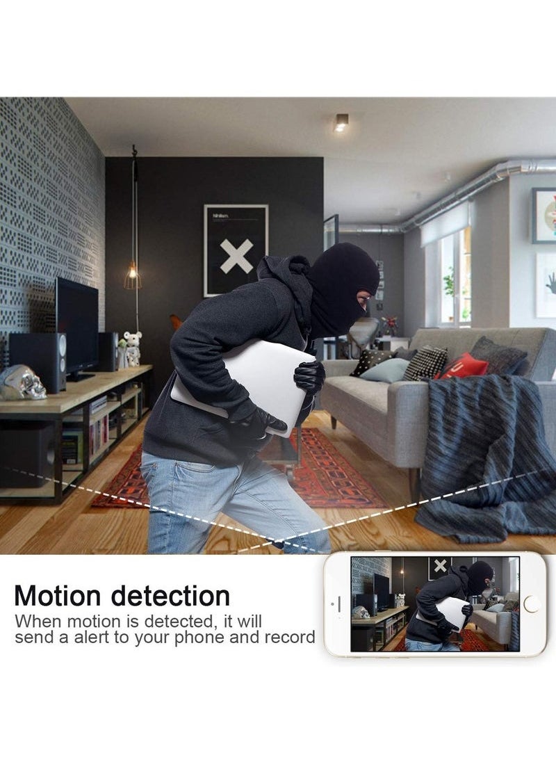 Security Camera with Clock, HD 1080P Indoor WiFi Camera with Night Vision and Motion Detection, Nanny Camera for Home Office, and more.