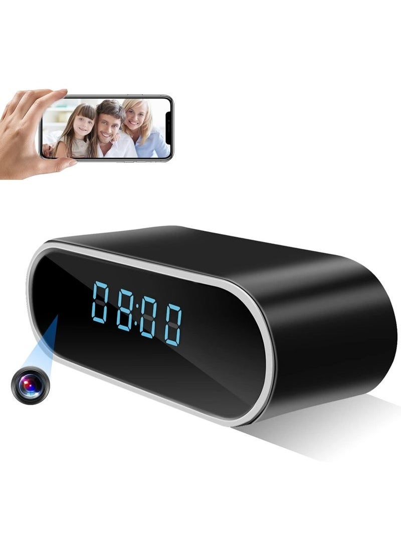Security Camera with Clock, HD 1080P Indoor WiFi Camera with Night Vision and Motion Detection, Nanny Camera for Home Office, and more.
