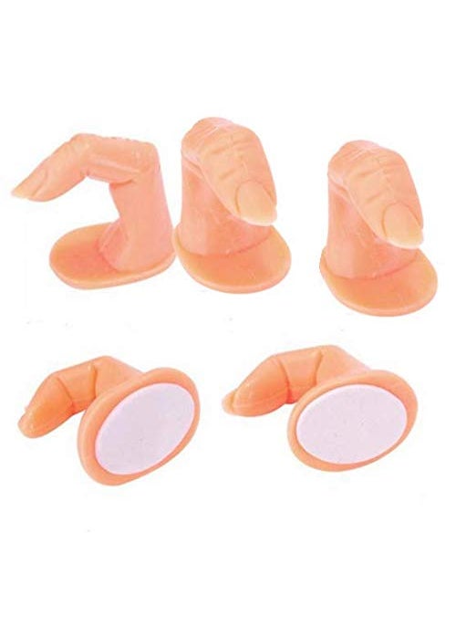 6PCS Practice Fake Finger Practice Model For Hand Nail Art Training Display DIY Decoration Tool