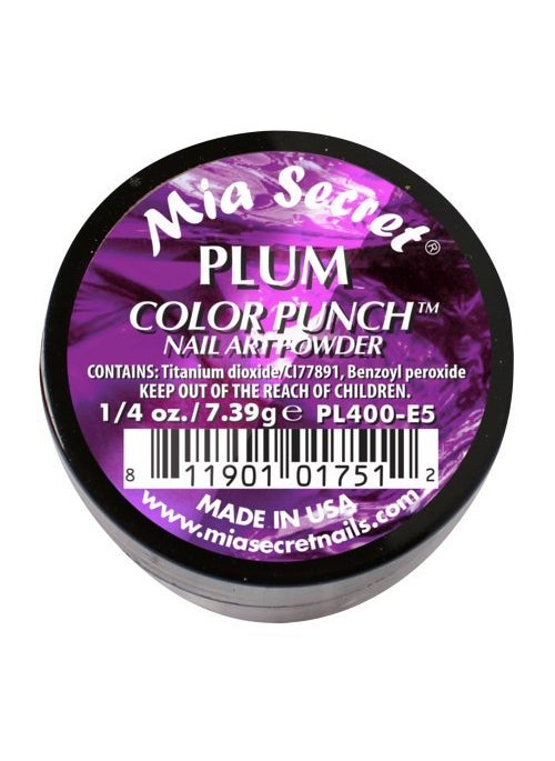Mia Secret Professional Color Punch Collection Acrylic Powder ( Pick Your Color ) (Plum)