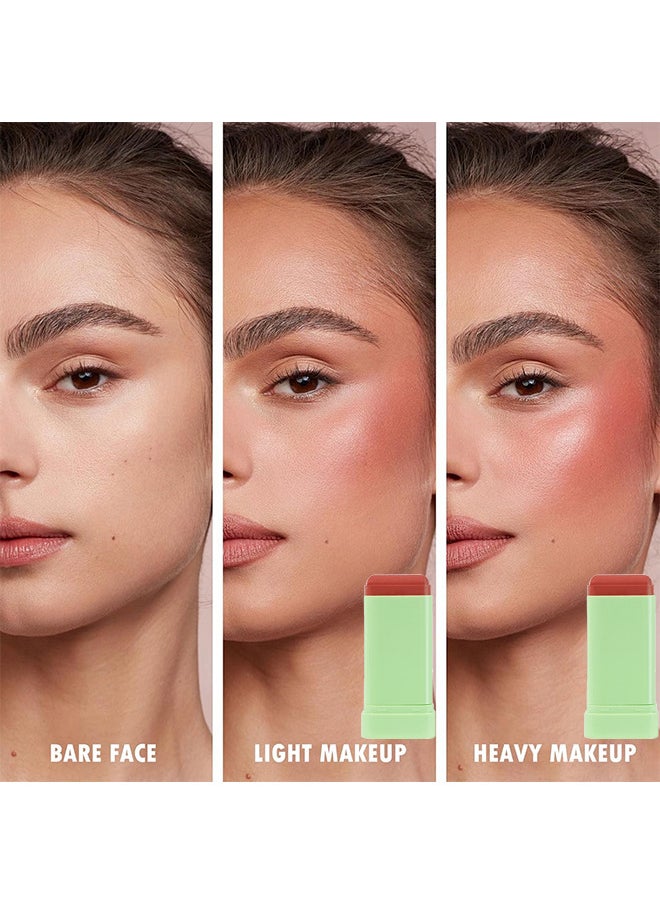 On The Gleam Blush, Tinted Moisture Stick Multi-stick For Lips And Cheeks, Highlighting ​Color Silky Powder Blusher Stick Natural Glow Silly Blusher Light And Soft Feeling The Apply On Your Face