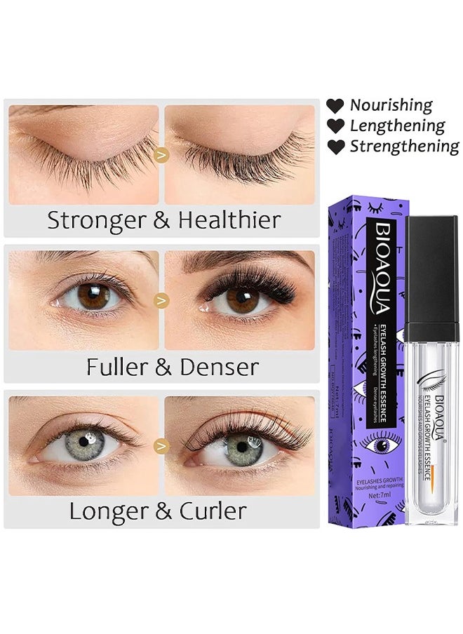 Eyelash Growth Essence, Fuller And Longer Looking Lashes Lash Enhancing Serum For Natural Lashes Or Lash Extensions And Brows, Vegan And Cruelty-Free 7ML