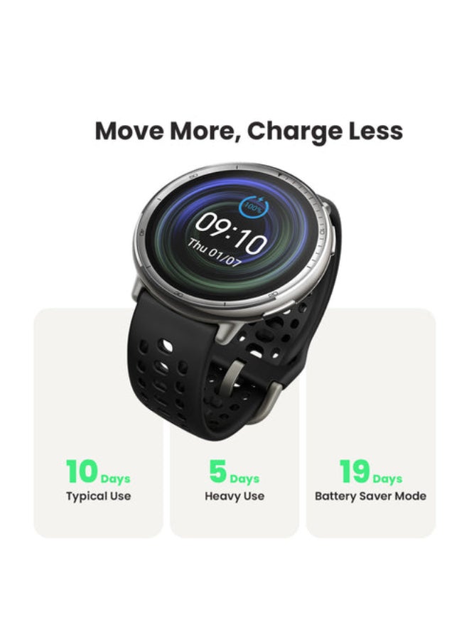 Active 2R - The Everyday Smartwatch Black Sport Silicone