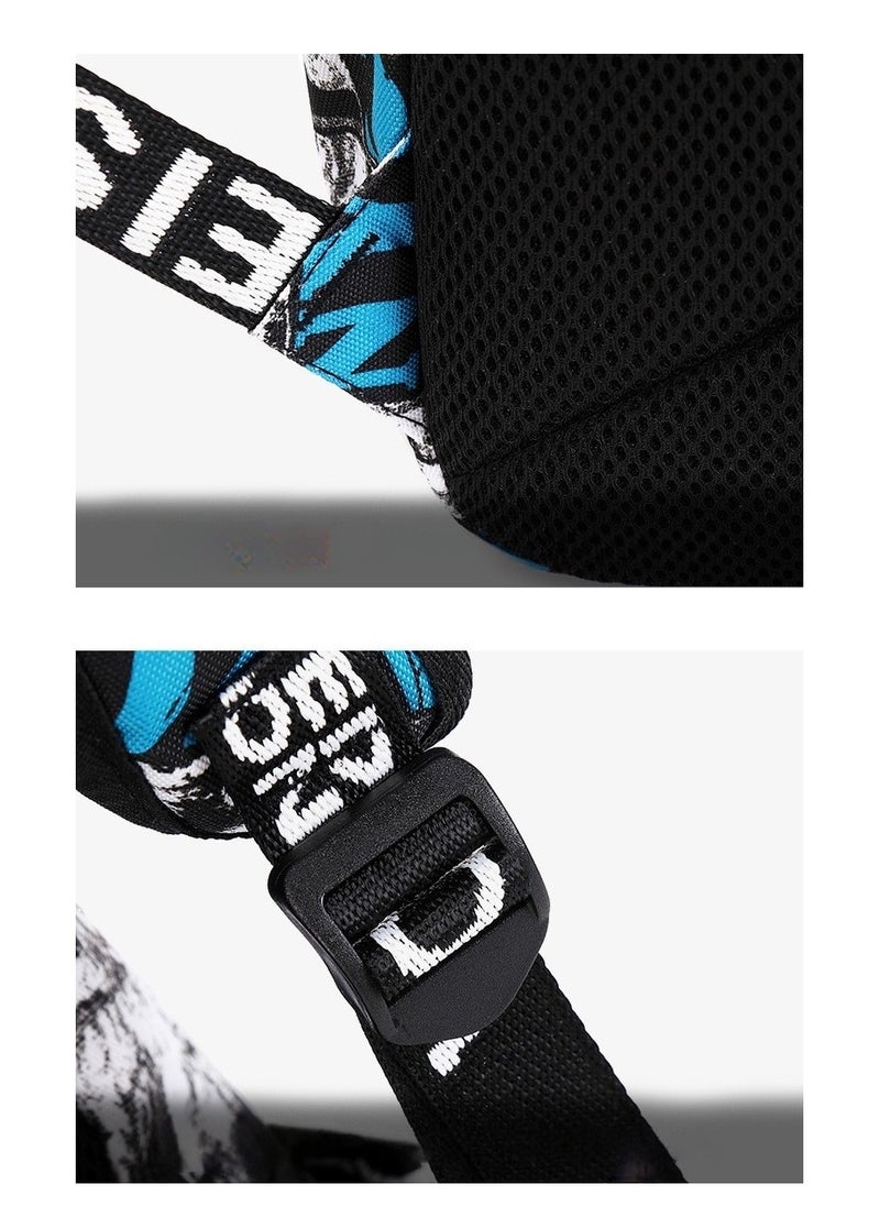 Children's Schoolbag Shark Pattern Printed Backpack Lightweight and Large Capacity 29*42*16cm