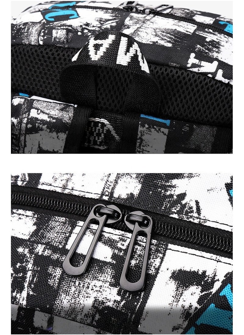 Children's Schoolbag Shark Pattern Printed Backpack Lightweight and Large Capacity 29*42*16cm