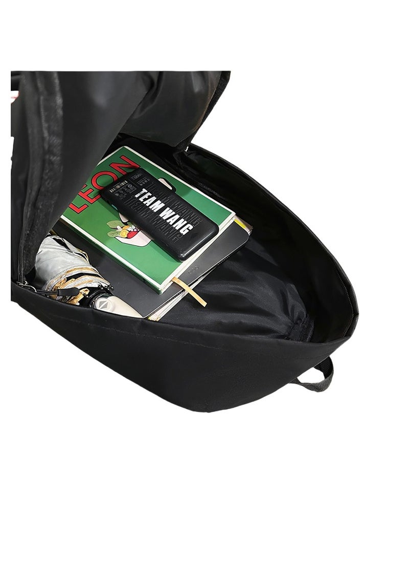 Shark Print Large Capacity Backpack Funny Fashion Casual Backpack High School Student College Student Backpack 31*41*14CM