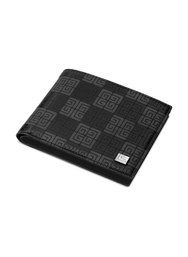 Gabriel Black Leather Bi Fold Wallet for Men