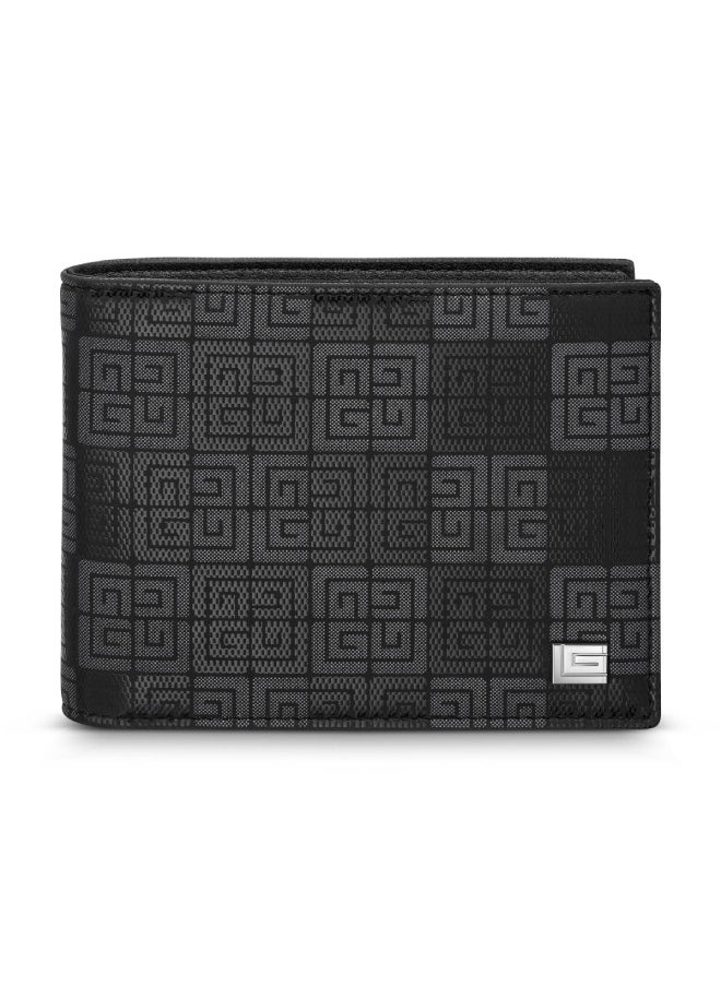 Gabriel Black Leather Bi-Fold Wallet