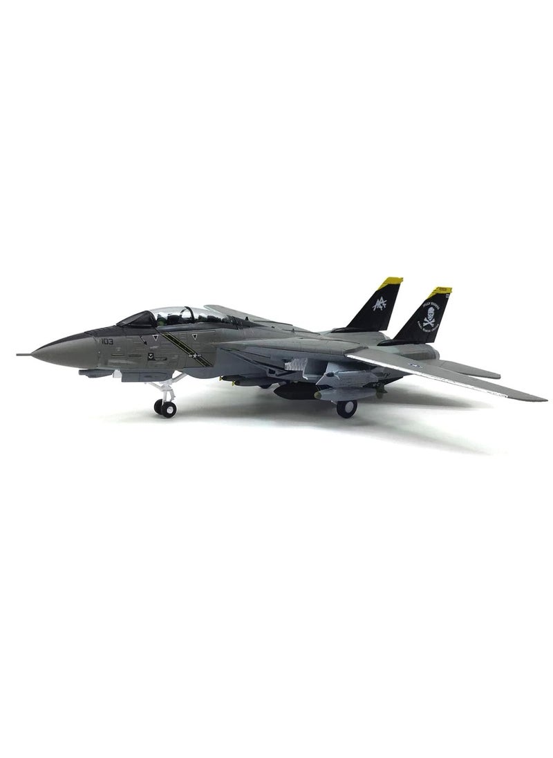 1/100 US Navy F-14 Tomcat Fighter Aircraft Metal Military Diecast Plane Model for Collection Or Gift