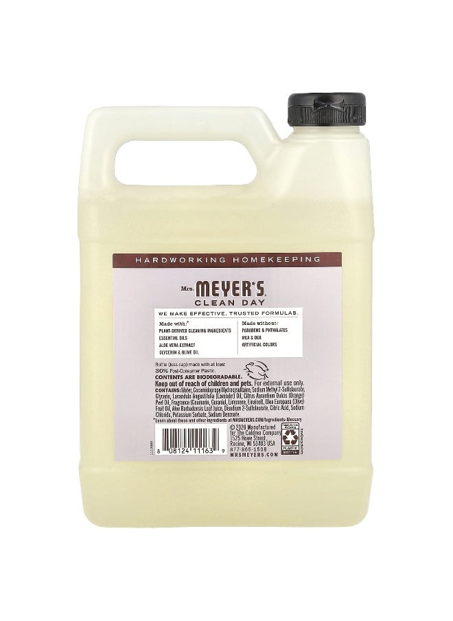 Mrs. Meyers Clean Day, Liquid Hand Soap Refill, Lavender , 33 fl oz (975 ml)