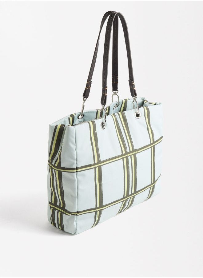 PRINTED NYLON TOTE BAG