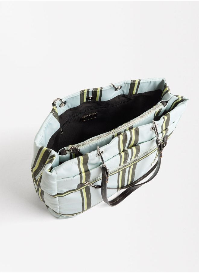 PRINTED NYLON TOTE BAG