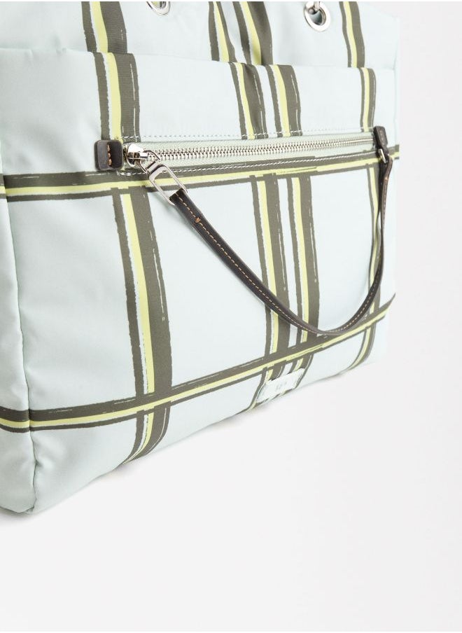 PRINTED NYLON TOTE BAG