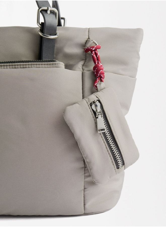 NYLON TOTE BAG WITH STRAP