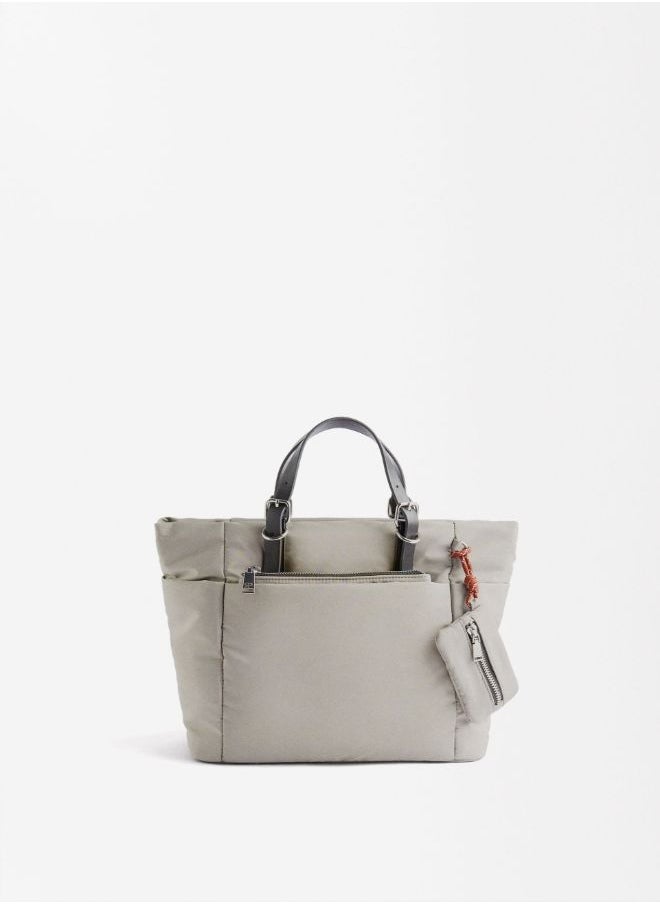 NYLON TOTE BAG WITH STRAP