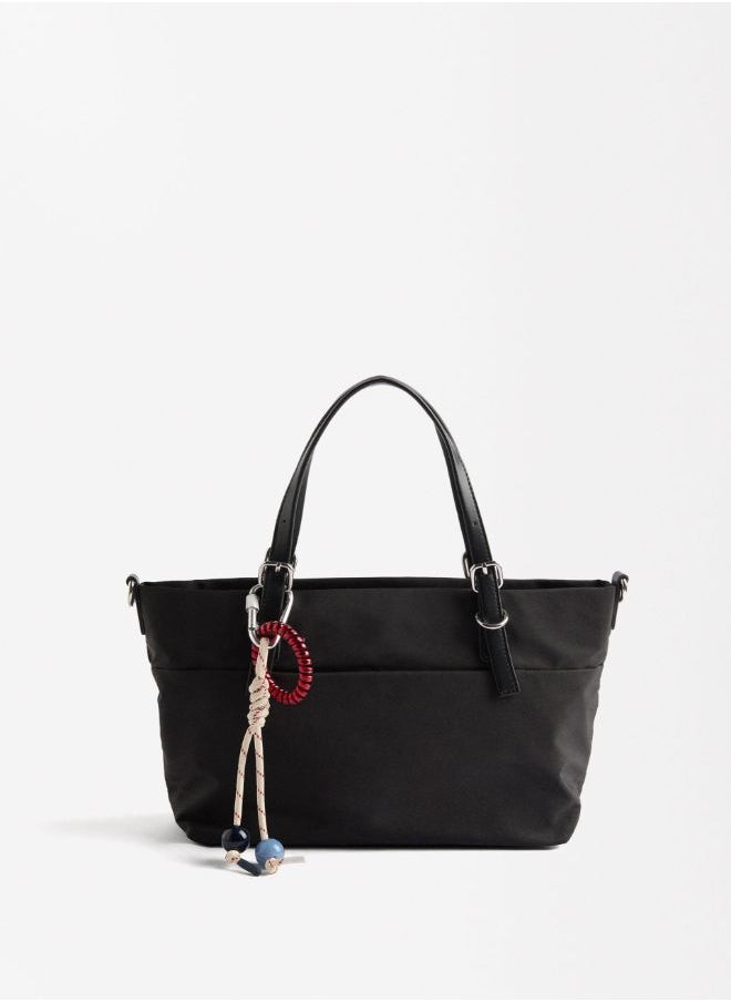 NYLON TOTE BAG WITH STRAP
