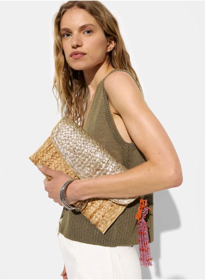 METALIZED JUTE PARTY BAG