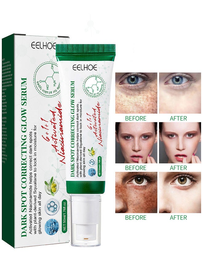 Dark Spot Correcting Glow Serum, For Dark Spots, Brightening, Dark Spot Treatment, Anti-Aging, Acne Scars, Fine Lines, Hyperpigmentation And Dark Circles 50ML