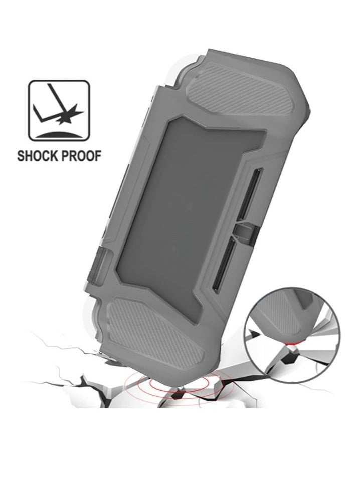 Protective Case For Nintendo Switch Lite, Switch Lite Case With Detachable Screen, Solid Hard Shell TPU Nintendo Switch Back Cover, Anti Scratches Nintendo Switch Hand Grip Case, (1pc, Blue)