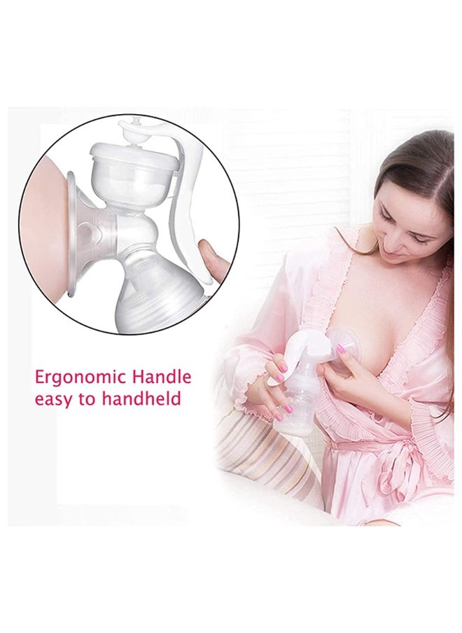Manual Silicone Breast Pump With Adjustable Suction And Accessories