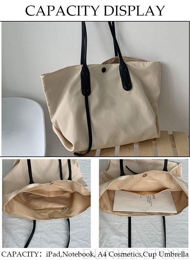 Tote Bag Large-capacity Handbag Fashionable Quilted Shoulder Bag For Women Large Capacity Bucket Bag Travel Messenger Shoulder Bag For Ladies Girls College Students