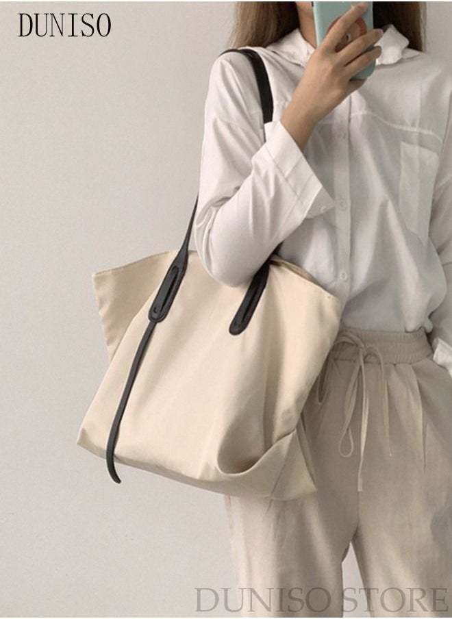 Tote Bag Large-capacity Handbag Fashionable Quilted Shoulder Bag For Women Large Capacity Bucket Bag Travel Messenger Shoulder Bag For Ladies Girls College Students