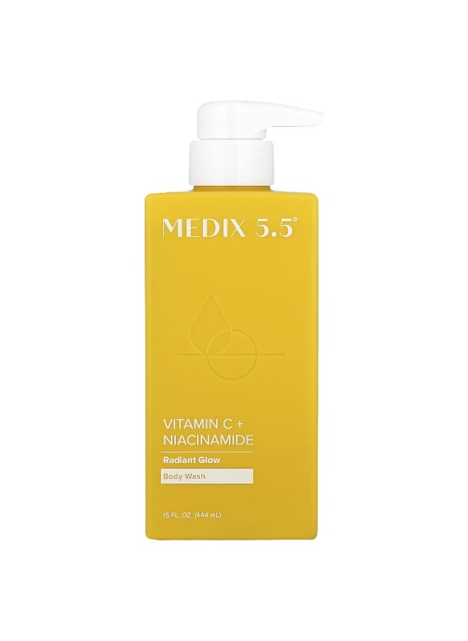 Medix 5.5, Body Wash, Radiant Glow, Vitamin C + Niacinamide, 15 fl oz (444 ml)