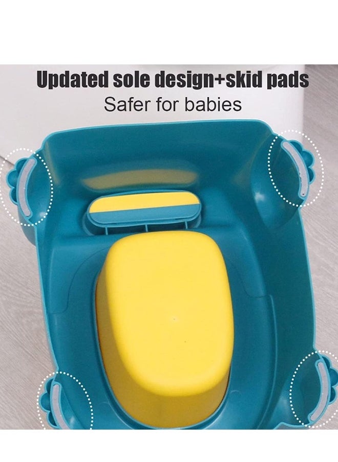 Cartoon Dinosaur Potty Training Toilet Chair for Baby from 1 year old Children Training Toilet Seat with Lid Toddler Urinal Blue