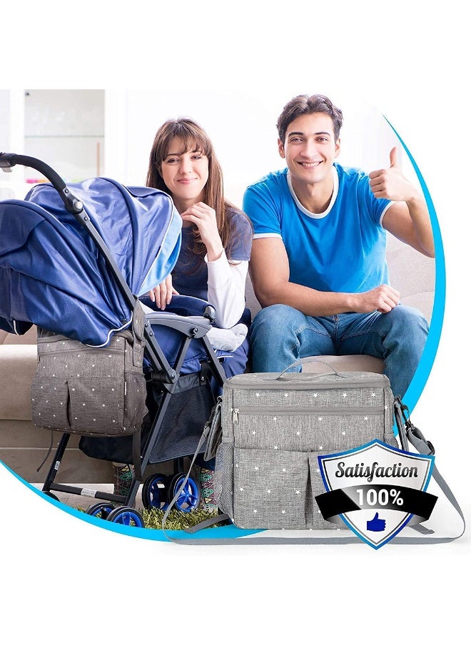 Baby Diaper Bag With High-quality Material And Adjustable Strap For Easy Carrying