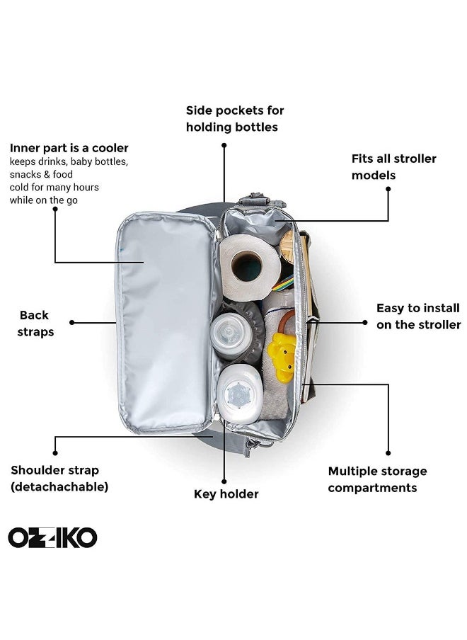 Baby Diaper Bag With High-quality Material And Adjustable Strap For Easy Carrying