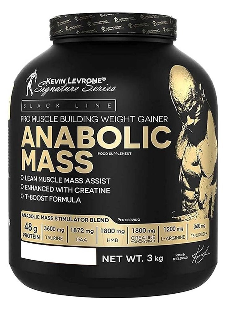 Anabolic Mass, Increase Muscle Mass Vanilla, 3 Kg