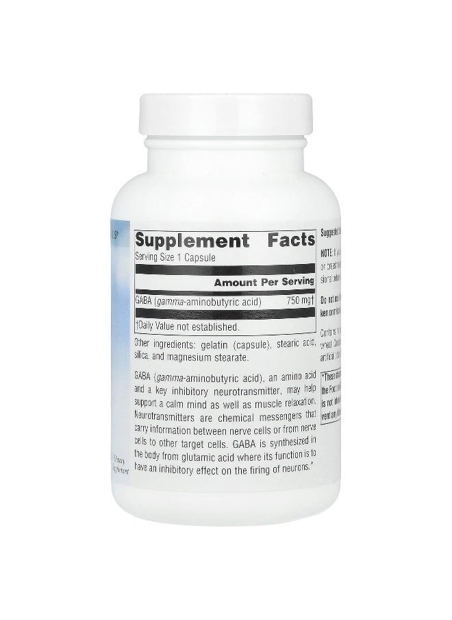 Source Naturals, Serene Science®, GABA, 750 mg, 90 Capsules