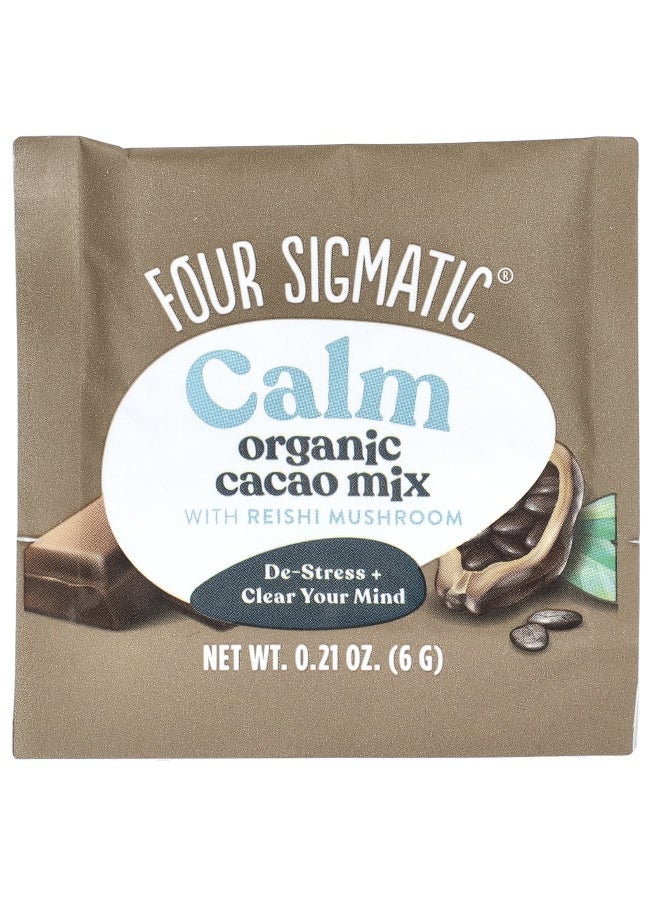 Four Sigmatic, Calm, Organic Cacao Mix with Reishi Mushroom, 10 Packets, 0.21 oz (6 g) Each