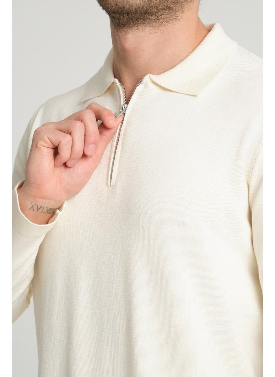 Alexandergardı Zippered Polo Neck Sweater (E23-6702)