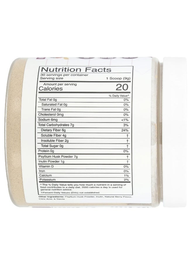 Divine Health, Dr Colbert M.D. Fiber Zone, Natural Berry, 9.52 oz (270 g)