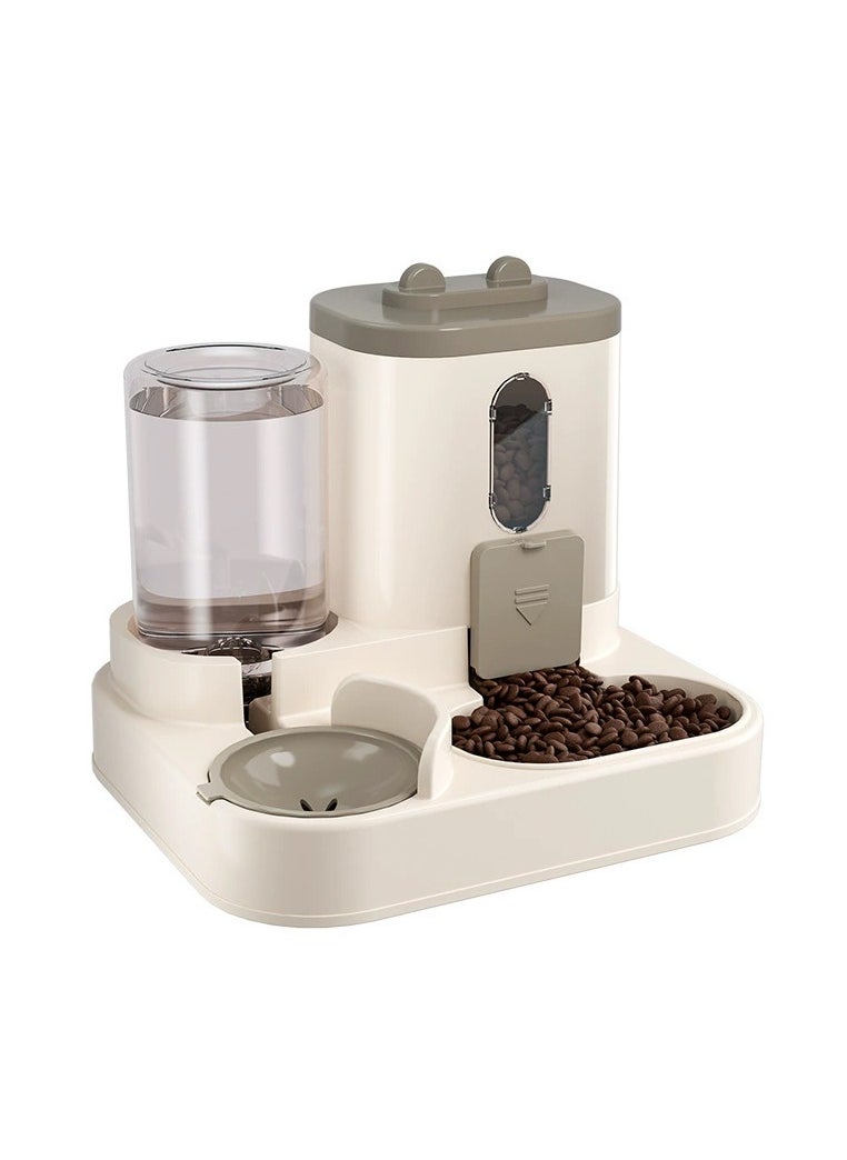 Cats Feeders And Water Dispenser 2 In 1 Pet Automatic Water Dispenser Pet Food Storage For Small Dog Puppy Cats