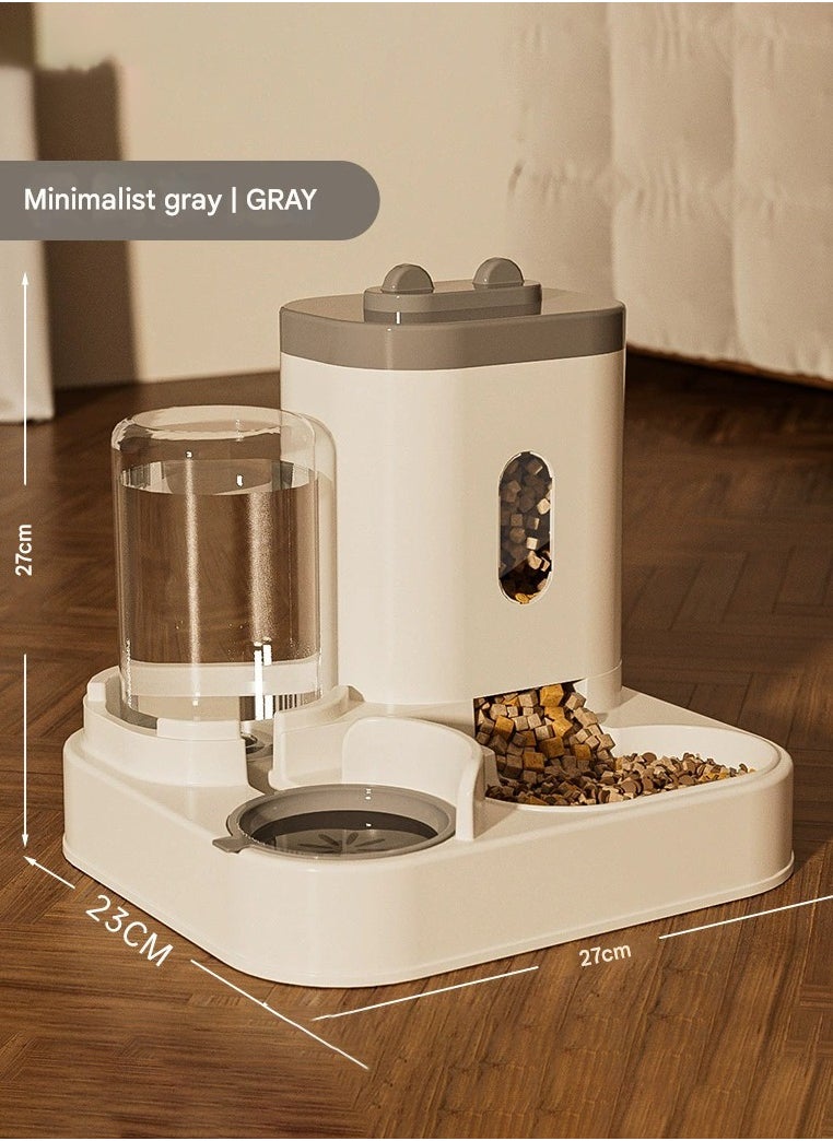 Cats Feeders And Water Dispenser 2 In 1 Pet Automatic Water Dispenser Pet Food Storage For Small Dog Puppy Cats