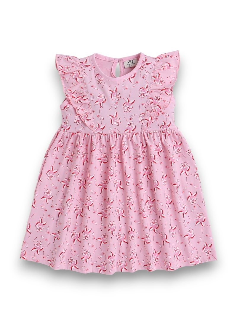 Victor and Jane - All-Over Printed Ruffle Dress (Pack of 2)
