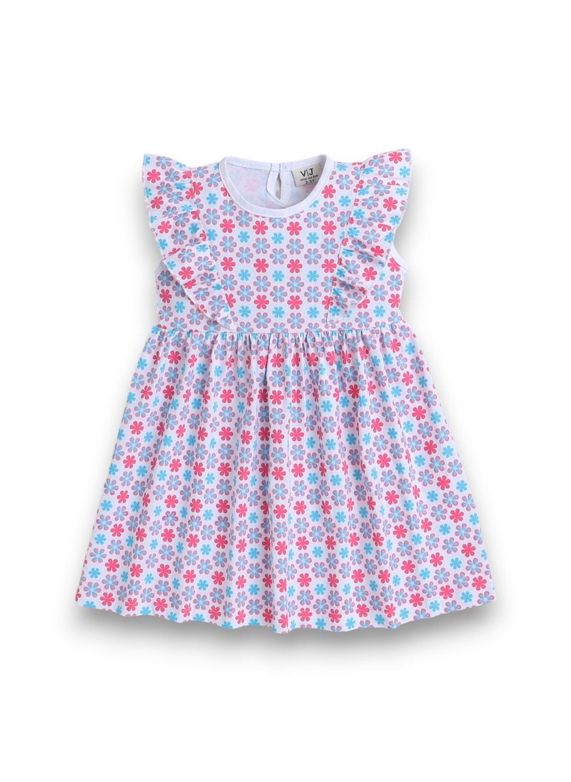 Victor and Jane - All-Over Printed Ruffle Dress (Pack of 2)
