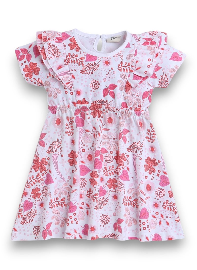 Victor and Jane - All-Over Printed Ruffle Dress (Pack of 2)