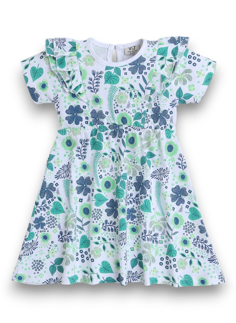 Victor and Jane - All-Over Printed Ruffle Dress (Pack of 2)